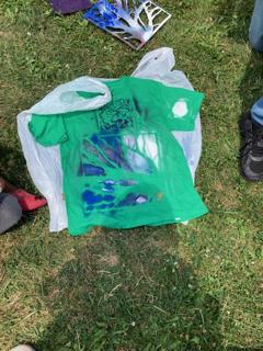 Decorated Green Tee Shirt
